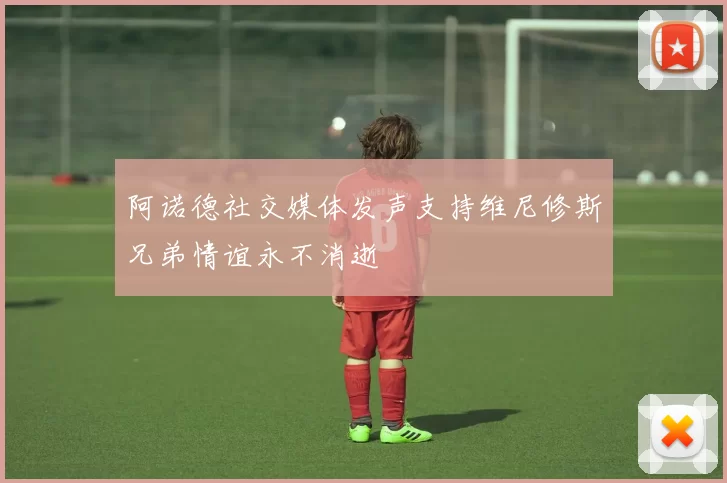 阿诺德社交媒体发声支持维尼修斯兄弟情谊永不消逝